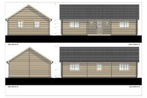 Residential Log Cabin Riley 44mm, 11×6, 72m²