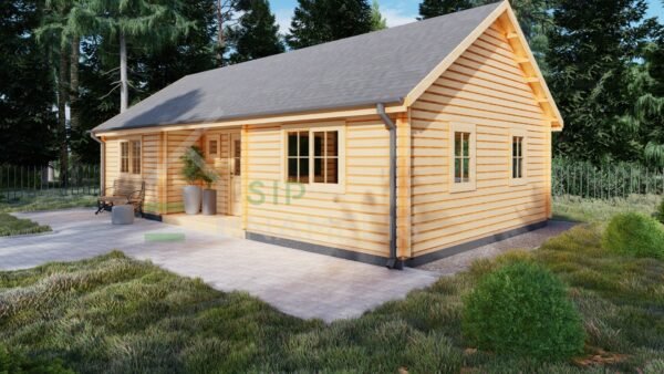 Residential Log Cabin Riley 44mm, 11×6, 72m²