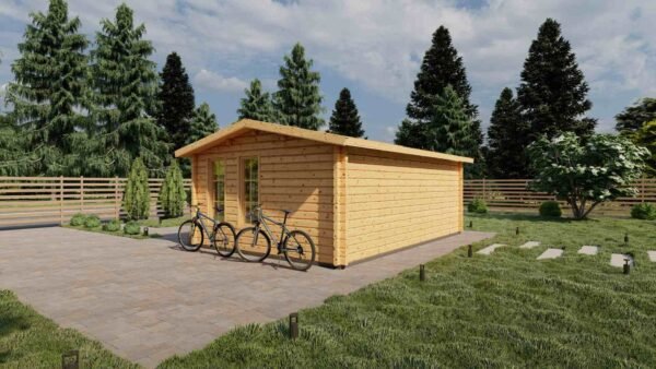 Residential Log Cabin, Scarlett 44mm, 4x6, 24m²