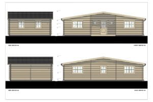 Residential Log Cabin Seleukus 44mm, 11×6, 72m²