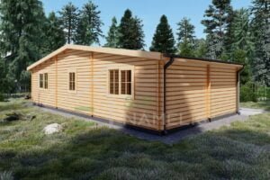 Residential Log Cabin Seleukus 44mm, 11×6, 72m²
