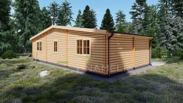 Residential Log Cabin Seleukus 44mm, 11×6, 72m²