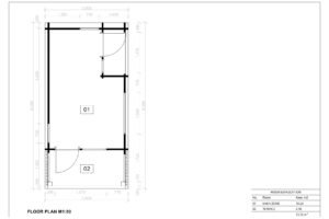 Summer House, Ruby 44mm, 3x6, 18m²