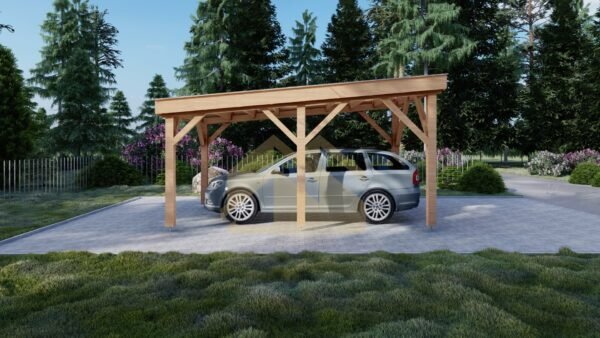 Wooden Carport Aethelstan, 3x5 15m²