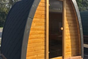 Wooden Glamping Pod/Sauna 38mm, 4.7 m²