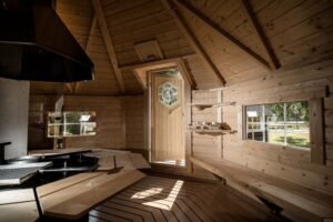 Wooden Sauna House Juliet, 44mm, 16.5 m²