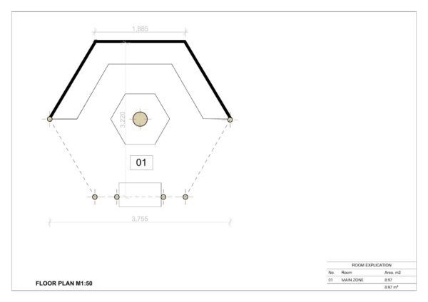 BBQ Hut Alaska 44mm, 9m²