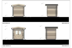 Garden Shed Sabina 28mm, 2.5x3.4, 8.5m²