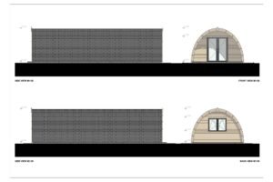 Glamping Pod Eagle 44mm, 10x4, 40 m²