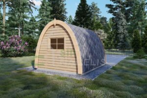 Glamping Pod Eagle 44mm, 3x4, 12 m²