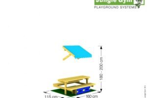 Jungle Gym Picnic Module 160cm - Children's Playground Accessory