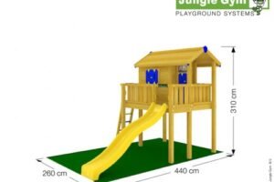 Jungle Gym Playhouse XL - Children's Playground with Slide