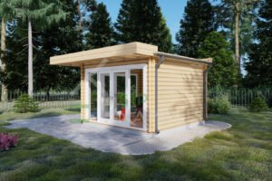 Log Cabin Garden House Wales 44mm, 3.8×3.8, 14m²