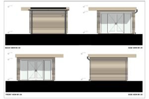 Log Cabin Garden House Wales 44mm, 3.8×3.8, 14m²