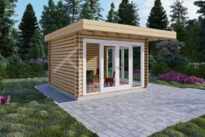 Log Cabin Garden House Wales 44mm, 3.8×3.8, 14m²