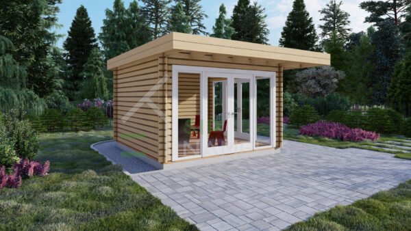 Log Cabin Garden House Wales 44mm, 3.8×3.8, 14m²