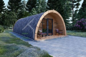 Prefab Glamping Pod Eagle 44mm, 4x8, 32 m²