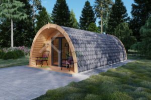 Prefab Glamping Pod Eagle 44mm, 4x8, 32 m²