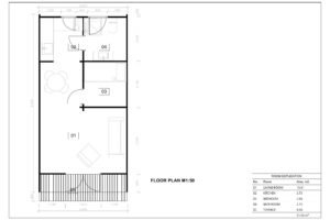 Prefab Glamping Pod Eagle 44mm, 4x8, 32 m²