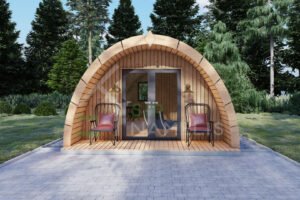 Prefab Glamping Pod Eagle 44mm, 4x8, 32 m²