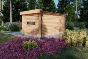 Prefab Log Cabin Richard 44mm, 5×3, 15m²