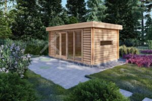 Prefab Log Cabin Richard 44mm, 5×3, 15m²