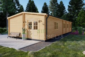 Residential Log Cabin 44mm, 6x15, 80m²