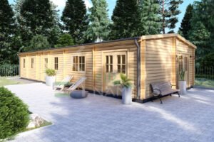 Residential Log Cabin 44mm, 6x15, 80m²