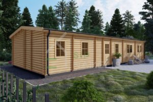 Residential Log Cabin 44mm, 6x15, 80m²