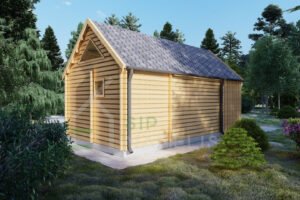 Residential Log Cabin Antigonos 44mm, 3.7×7, 30m²