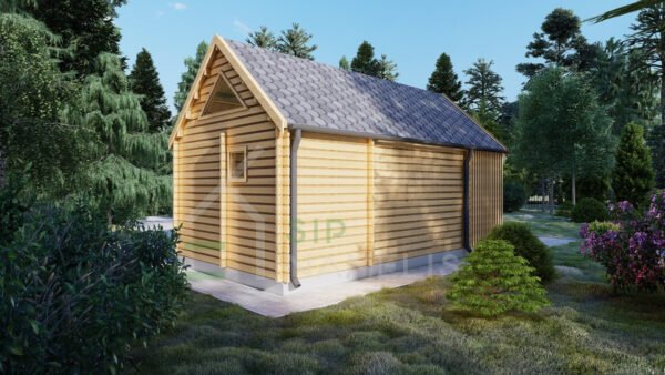 Residential Log Cabin Antigonos 44mm, 3.7×7, 30m²