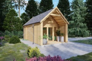 Residential Log Cabin Antigonos 44mm, 3.7×7, 30m²