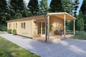 Residential Log Cabin Bettles 44mm, 6x12.5, 75m²