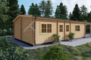 Residential Log Cabin Bettles 44mm, 6x12.5, 75m²