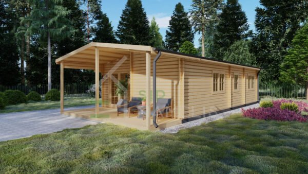 Residential Log Cabin Bettles 44mm, 6x12.5, 75m²