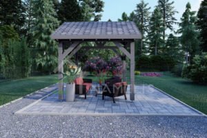 Wooden Gazebo Palmer 44mm, 3×3, 9m²