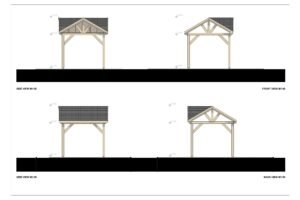 Wooden Gazebo Palmer 44mm, 3×3, 9m²