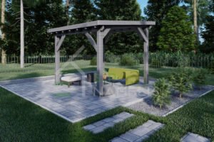 Wooden Gazebo Seward 44mm, 3×3, 9m²