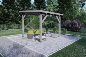 Wooden Gazebo Seward 44mm, 3×3, 9m²