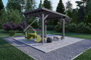 Wooden Gazebo Seward 44mm, 3×3, 9m²