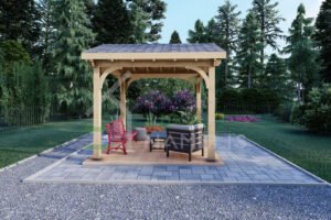 Wooden Gazebo Teller 44mm, 3×3, 9m²