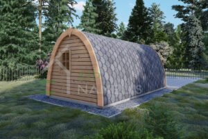 Wooden Glamping Pod Eagle 44mm, 3x6, 18 m²