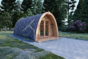 Wooden Glamping Pod Eagle 44mm, 3x6, 18 m²