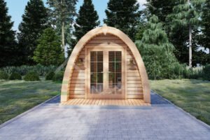 Wooden Glamping Pod Eagle 44mm, 3x6, 18 m²