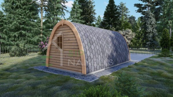 Wooden Glamping Pod Eagle 44mm, 3x6, 18 m²