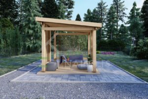 Wooden Pergola Kiana 44mm, 3×3, 9m²