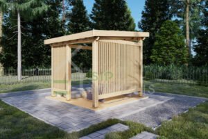 Wooden Pergola Kiana 44mm, 3×3, 9m²
