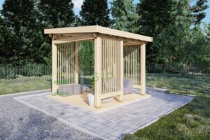 Wooden Pergola Kiana 44mm, 3×3, 9m²