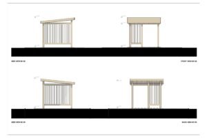 Wooden Pergola Kiana 44mm, 3×3, 9m²