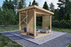 Wooden Pergola Kiana 44mm, 3×3, 9m²